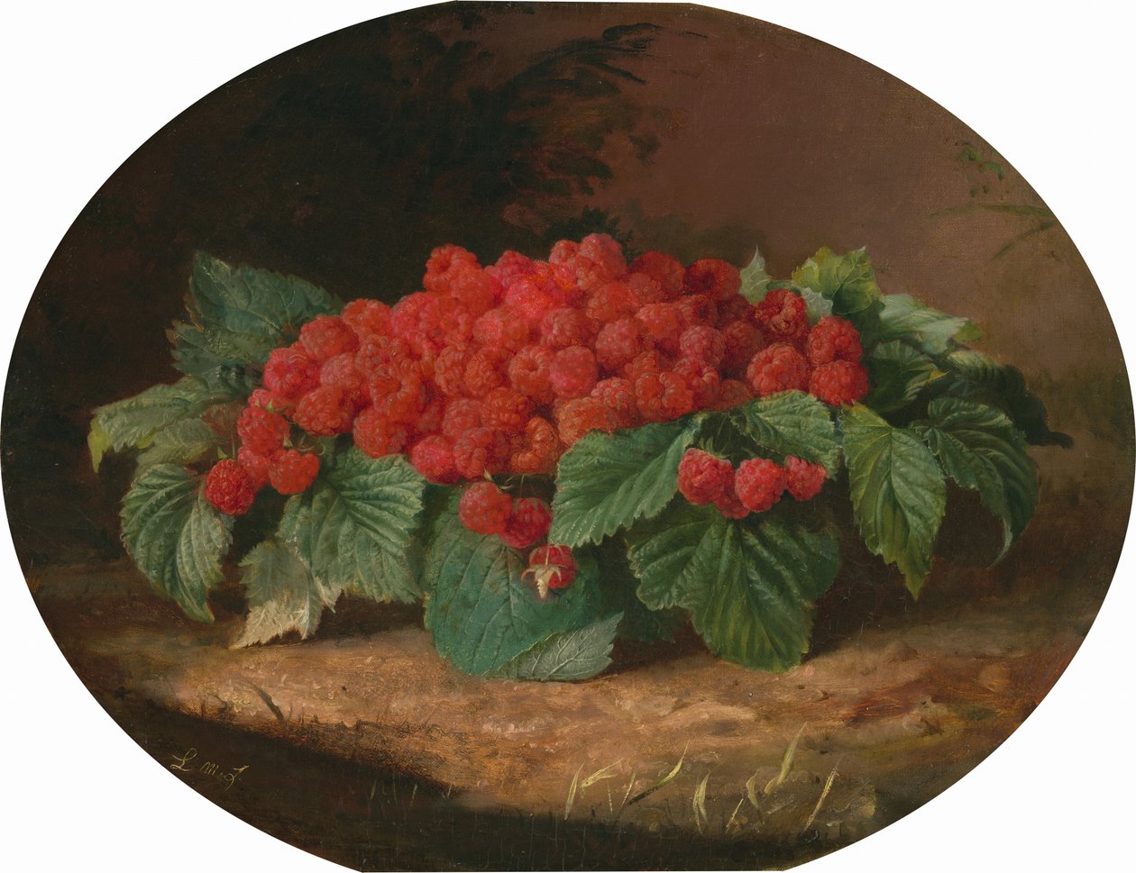 Maliny, asi 1859 (olej na plátně) od Lilly Martin Spencer