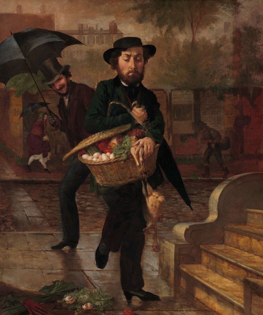 Mladý manžel: První marketing, 1854. od Lilly Martin Spencer