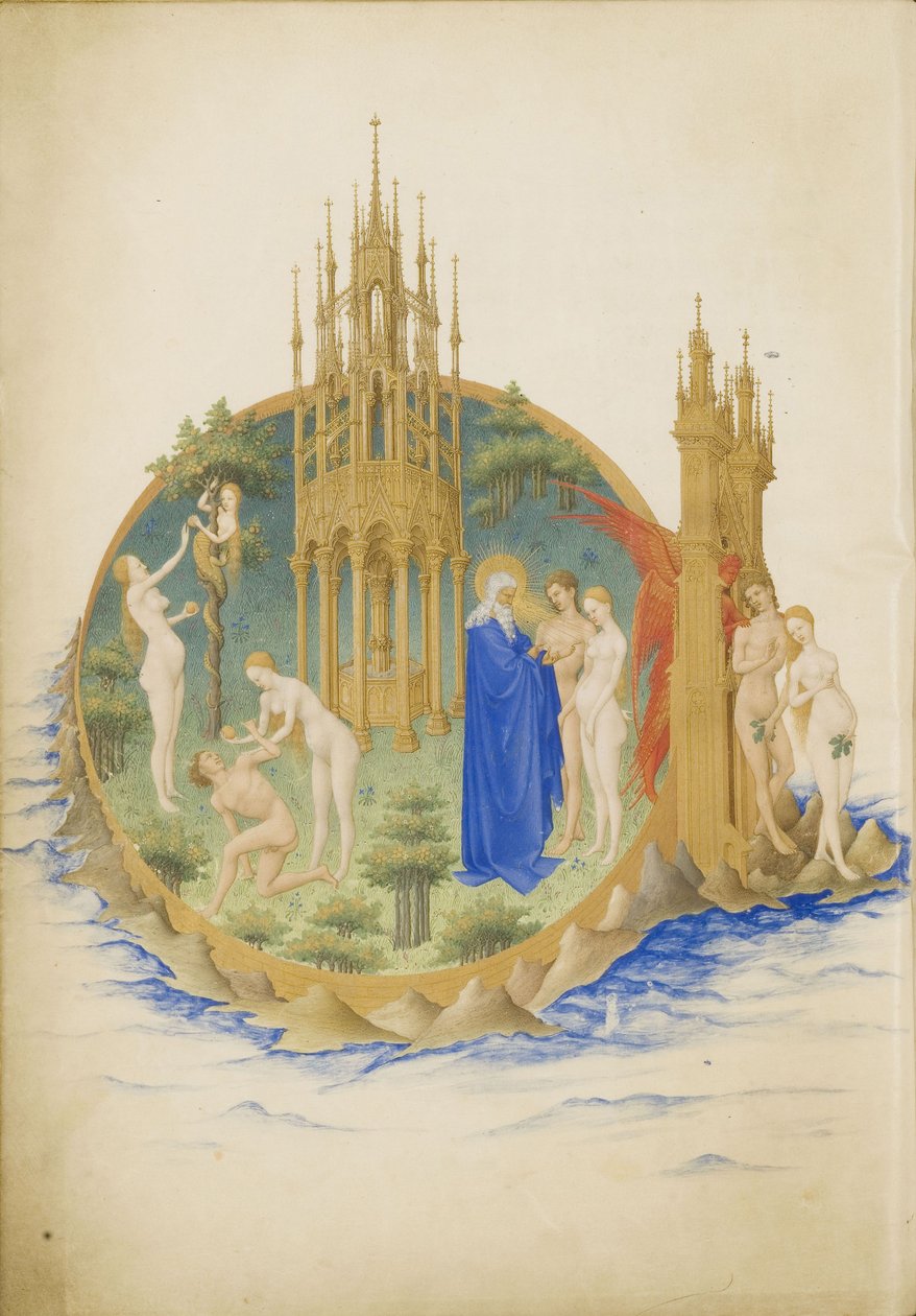 Garden of Eden Velmi bohaté hodiny vévody z Berry od Limbourg Brothers