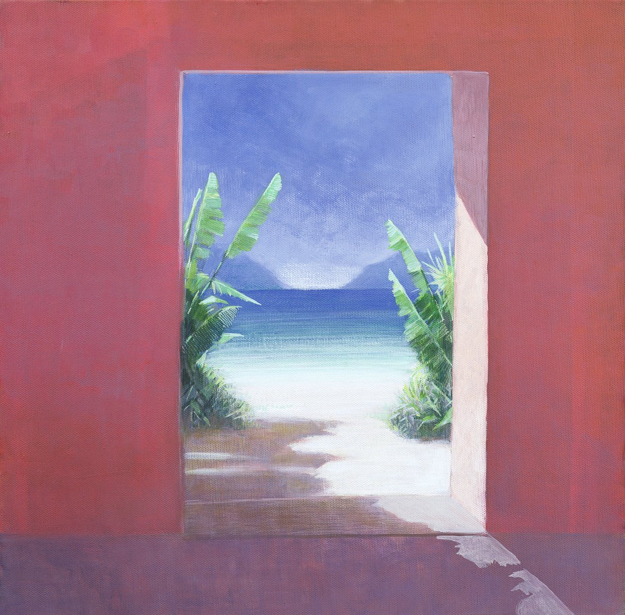 Banana Palms, 2005 (akryl na plátně) od Lincoln Seligman