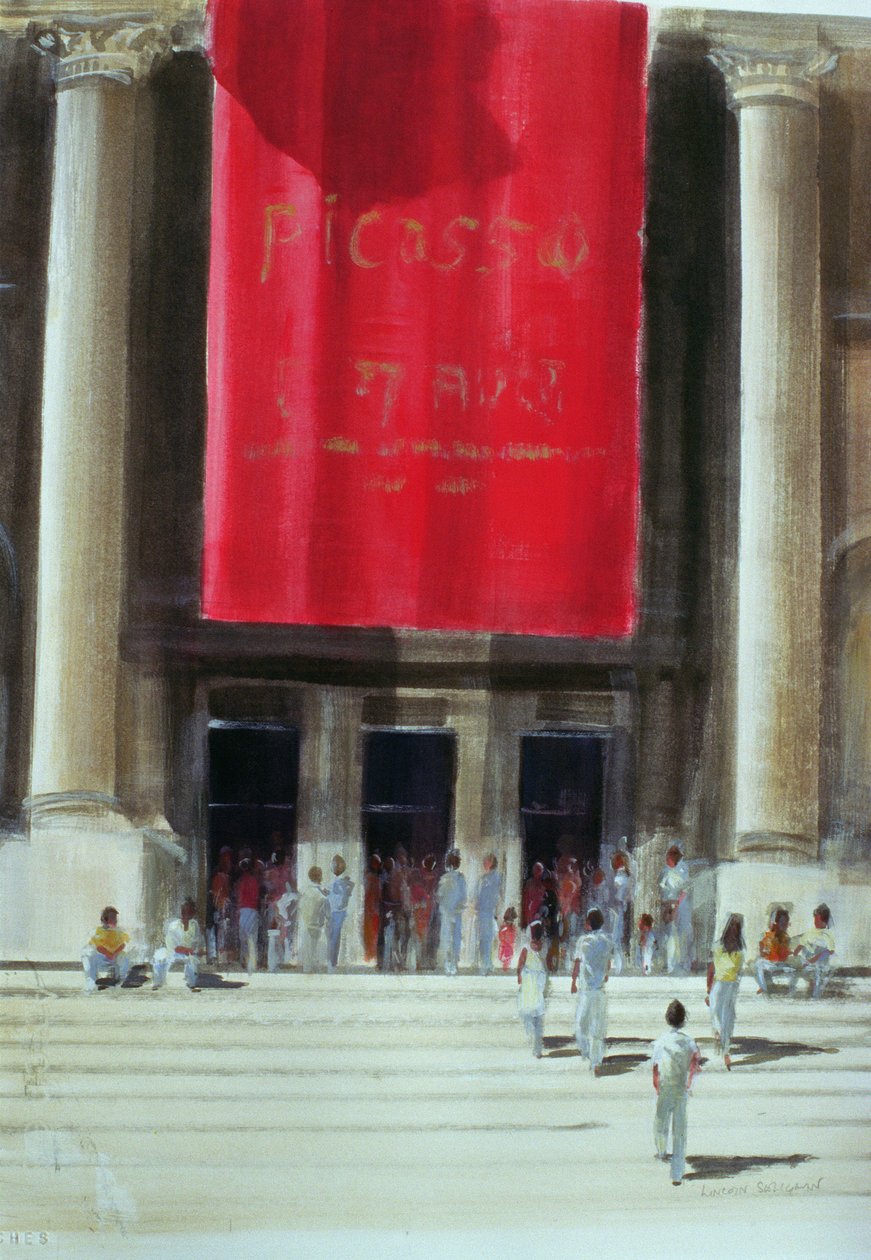 Vstup do Metropolitního muzea, New York City, 1990 od Lincoln Seligman