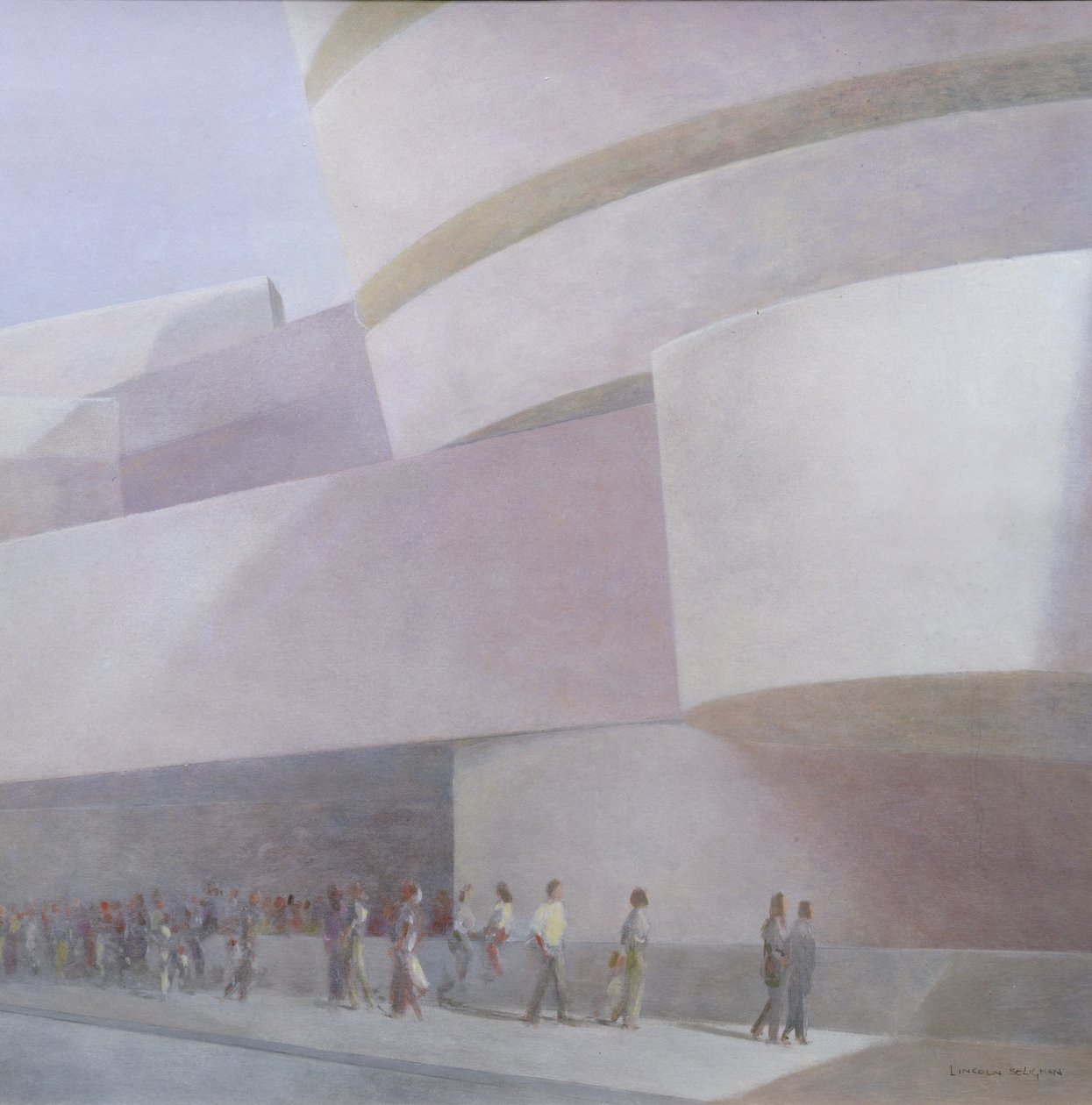 Guggenheimovo muzeum, New York, 2004 (akryl na plátně) od Lincoln Seligman