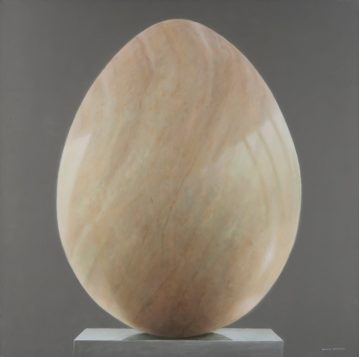 Jade Egg, 2012 (akryl na plátně) od Lincoln Seligman