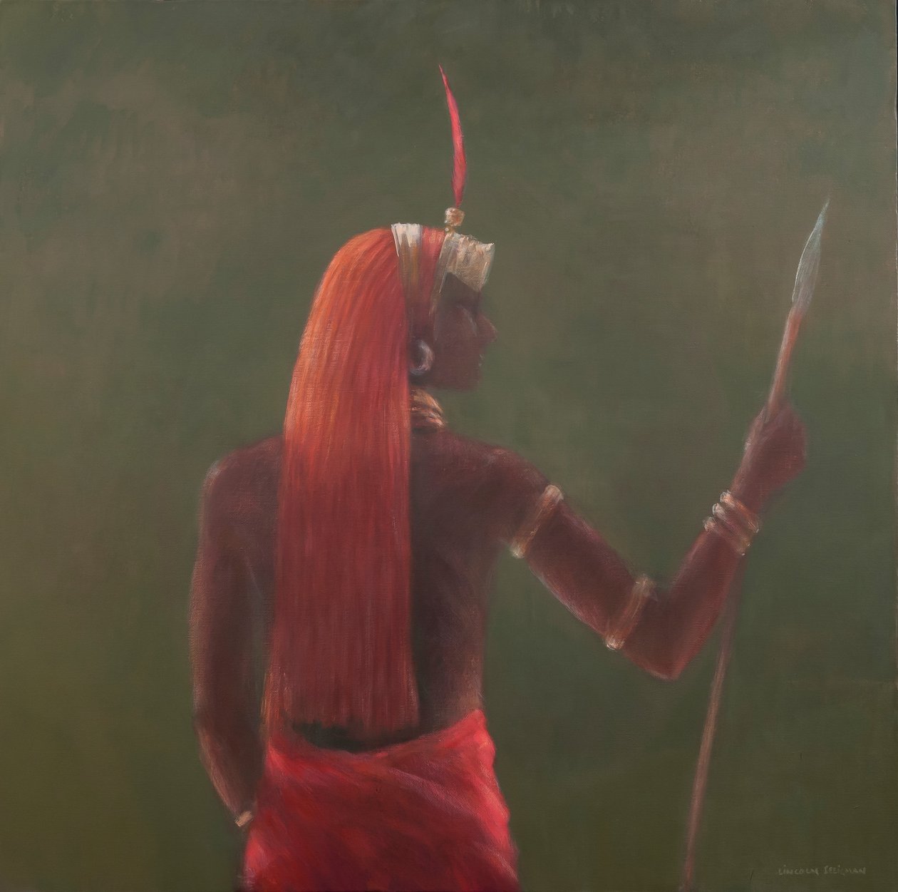 Samburu, 2012 (akryl na plátně) od Lincoln Seligman