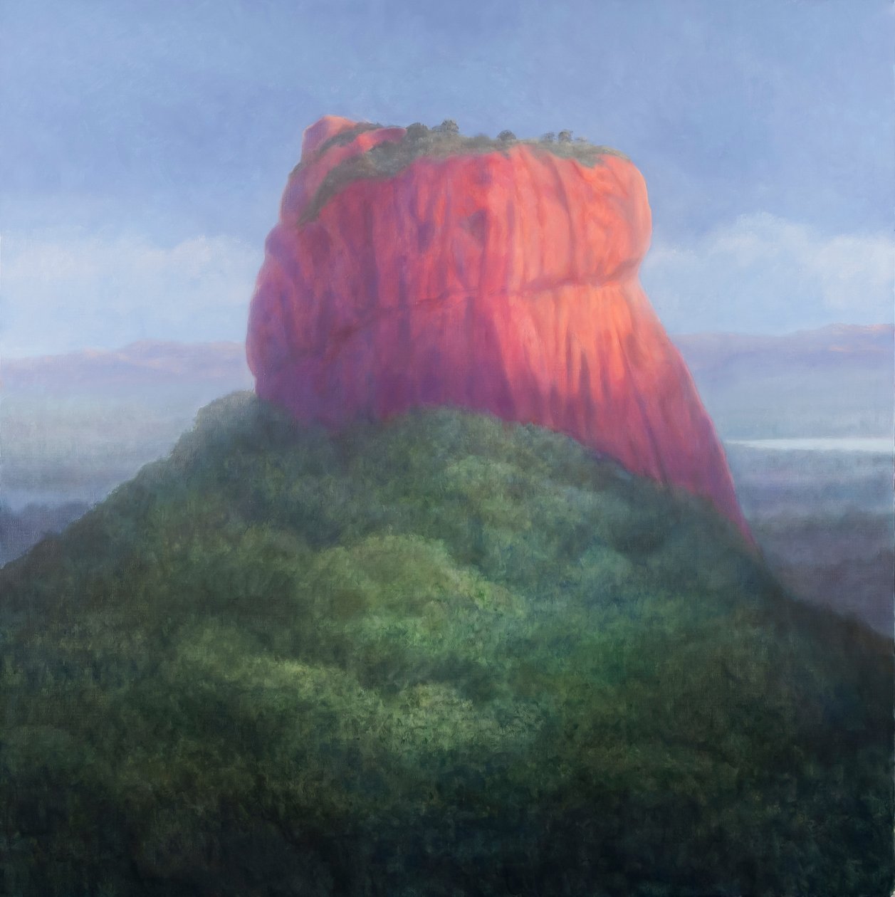 Sigiriya IN, Srí Lanka, 2012 (akryl na plátně) od Lincoln Seligman