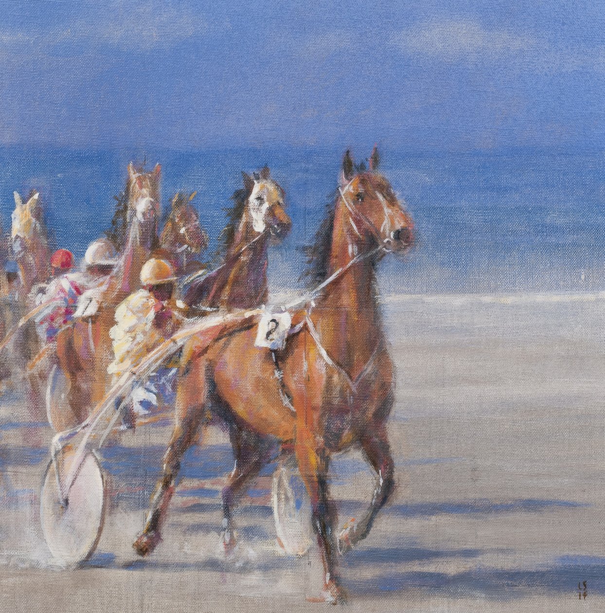 Klusácké dostihy, Lancieux, Bretaň, 2014 od Lincoln Seligman
