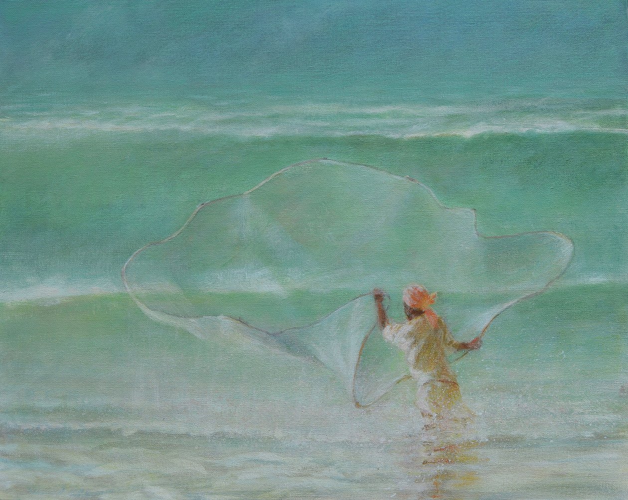 Lone Fisherman 2019 od Lincoln Seligman