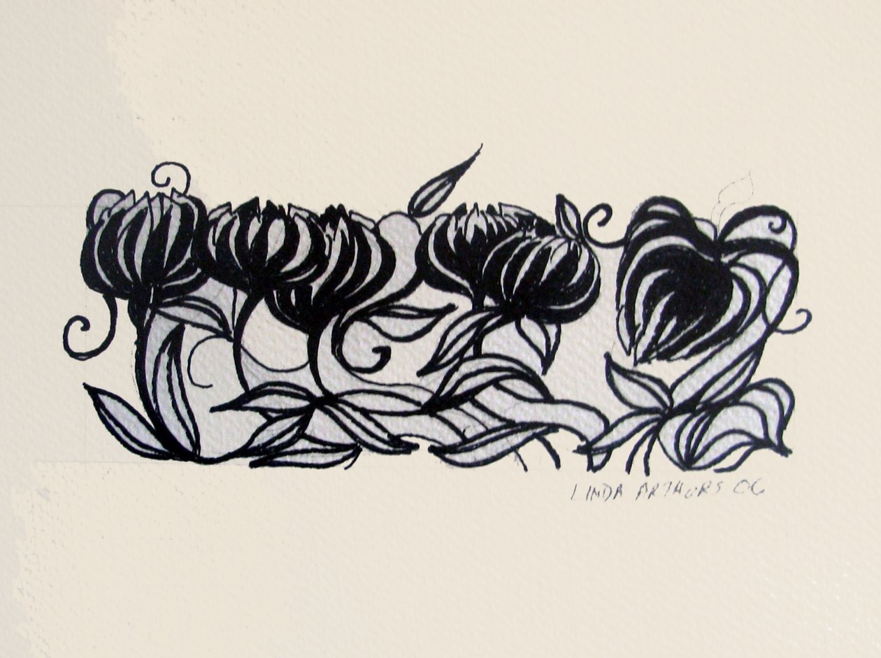Krokus, 2014 (pero a tuš) od linda arthurs