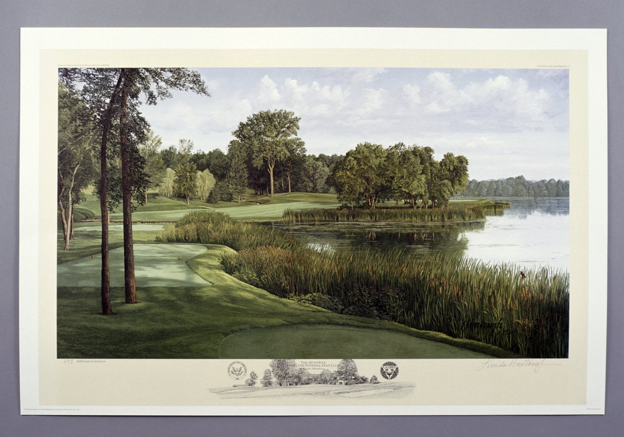 16. jamka, Hazeltine National Golf Club, Chaska, Minnesota, USA, 1991 od Linda Hartough