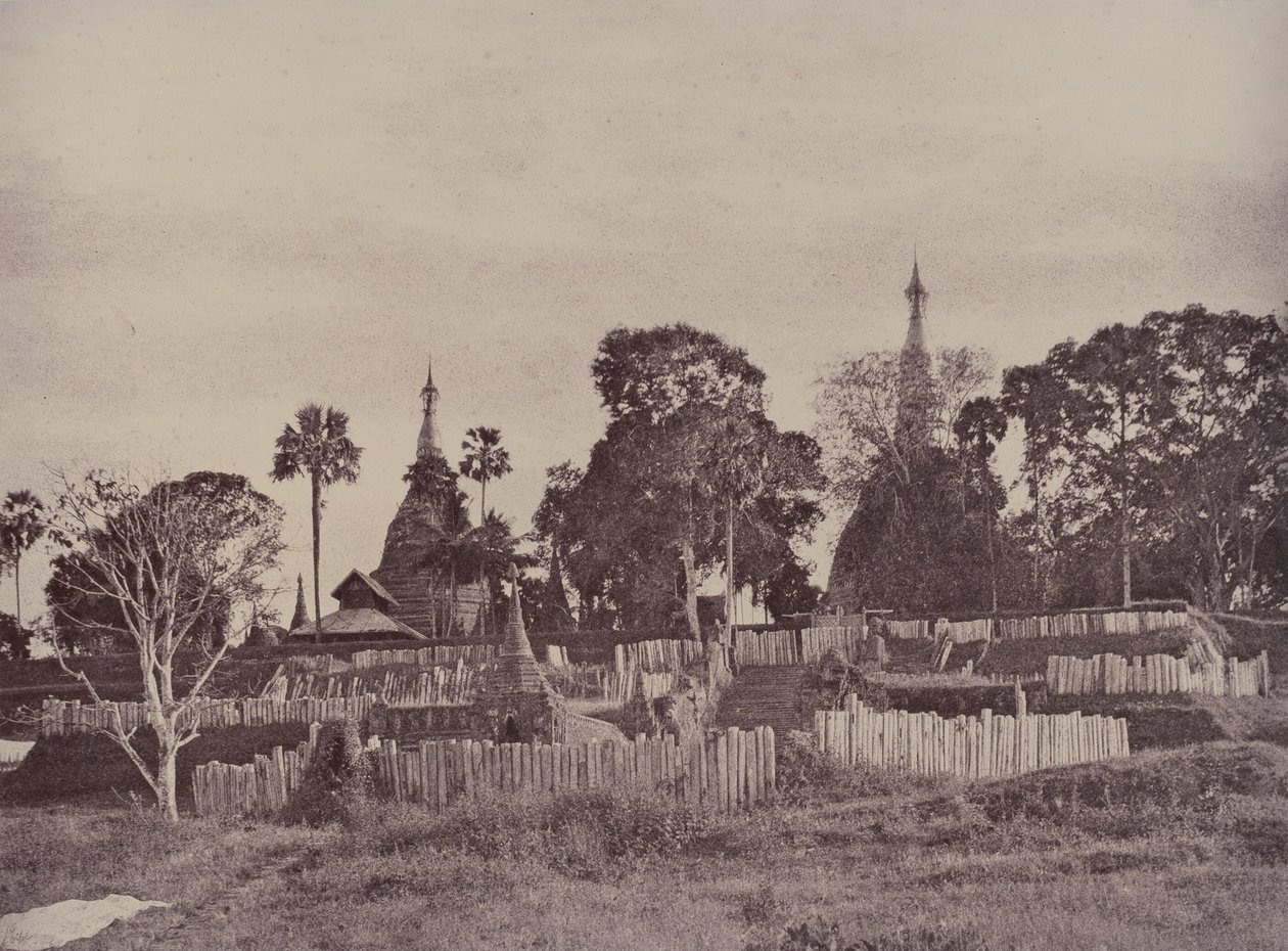 Rangún: Severní vchod do pagody Shwe Dagon od Linnaeus Tripe
