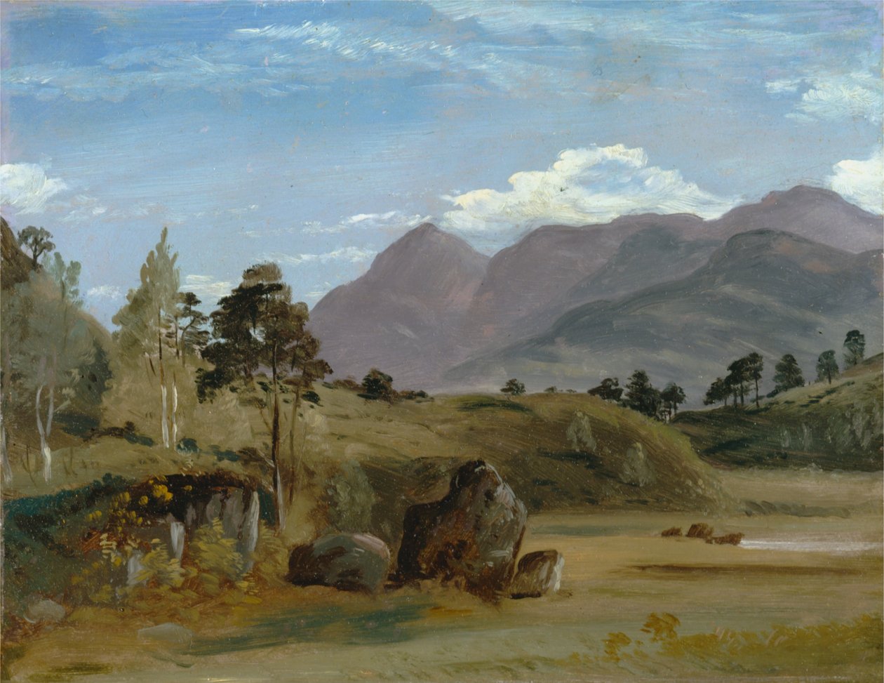 Horská krajina, možná v Lake District od Lionel Constable
