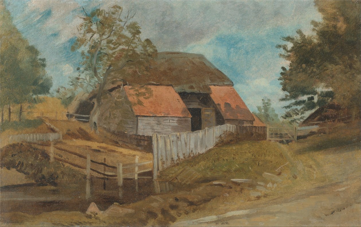 Stará stodola od Lionel Constable