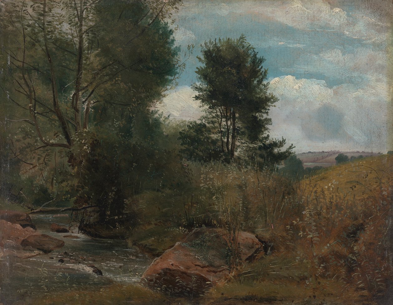 Pohled na řeku Sid, poblíž Sidmouth od Lionel Constable