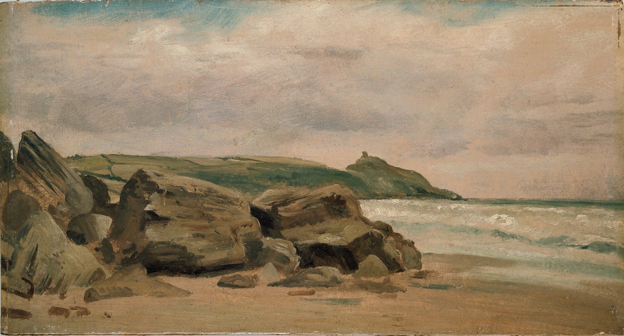 Pohled směrem k Rame Head, Cornwall, 1850 od Lionel Constable