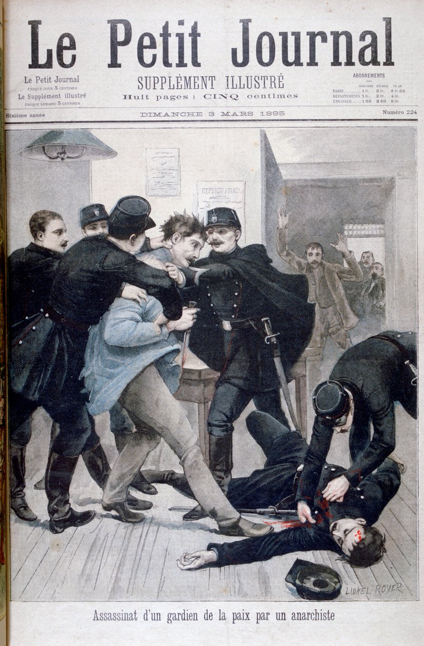 Atentát na policistu anarchistou, 1895 od Lionel Noel Royer