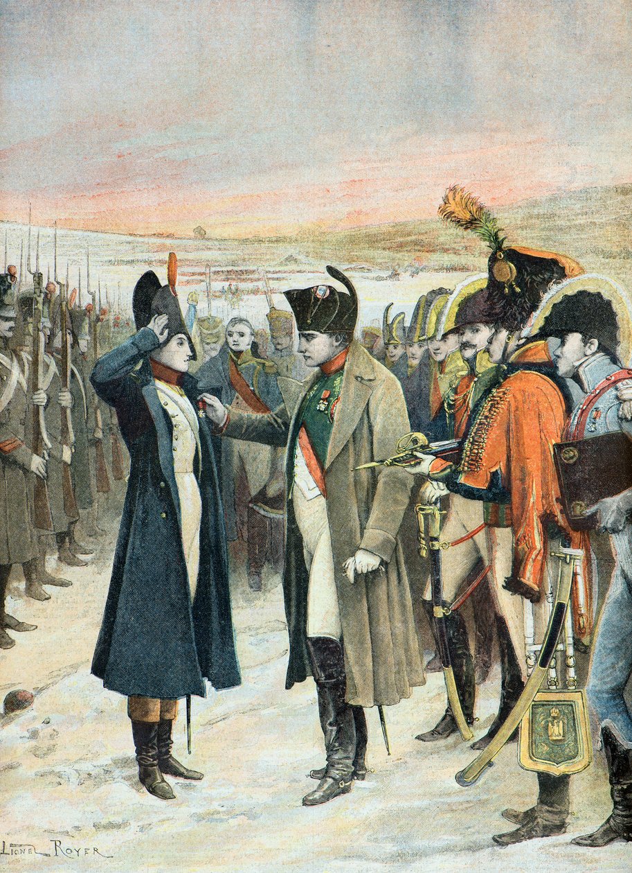 Napoleon vyznamenává Marii Jeanne Schellinckovou v roce 1808 od Lionel Noel Royer
