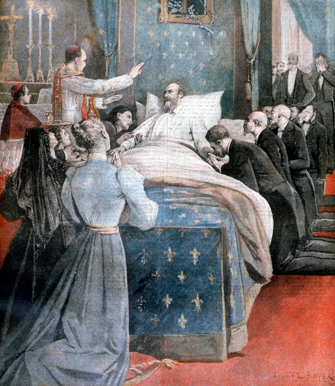 Smrt hraběte de Paris, Anglie, 1894 od Lionel Noel Royer