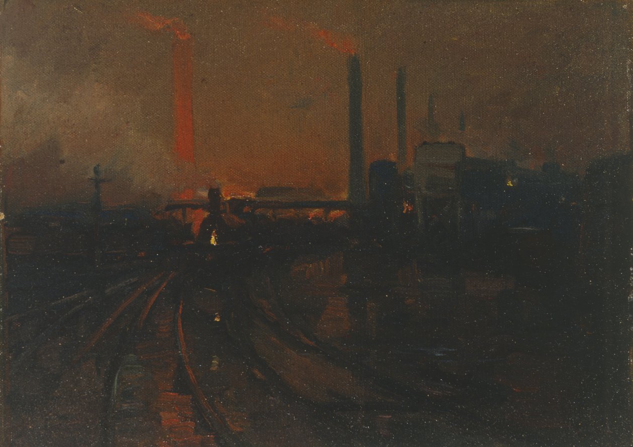 Ocelárna, Cardiff, v noci od Lionel Walden