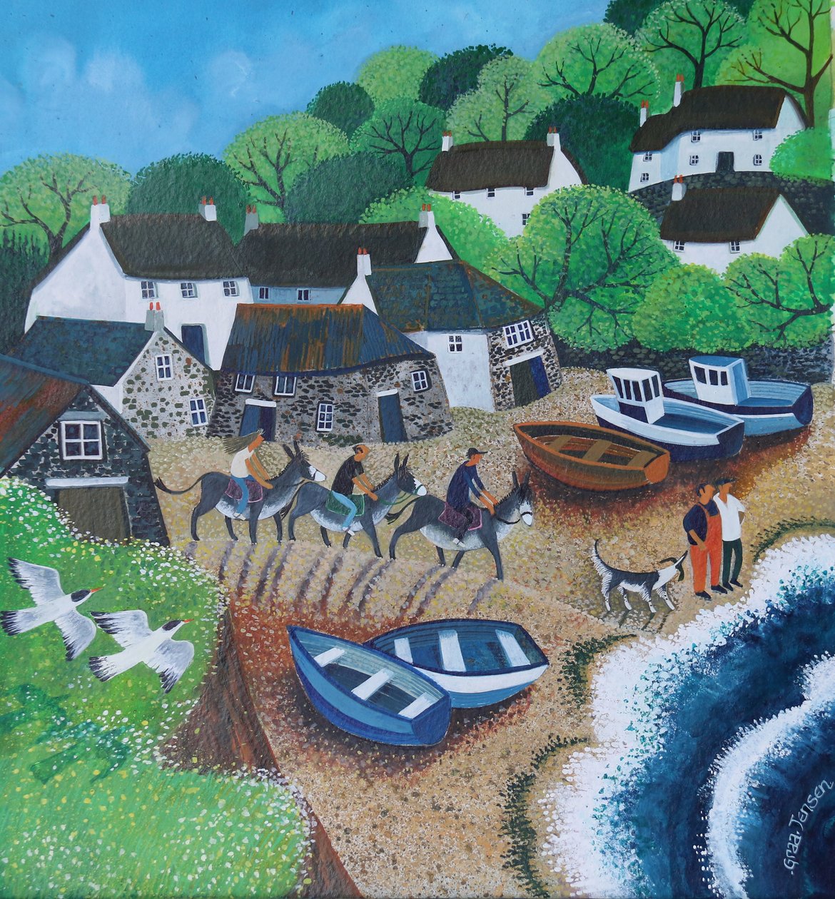 Cadgwith Harbour, 2018 od Lisa Graa Jensen