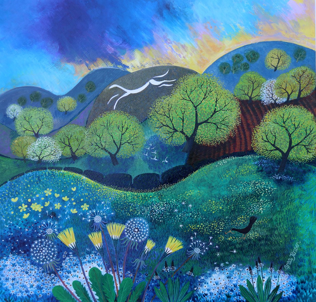 Chalk Horse Hill 2, 2023 od Lisa Graa Jensen