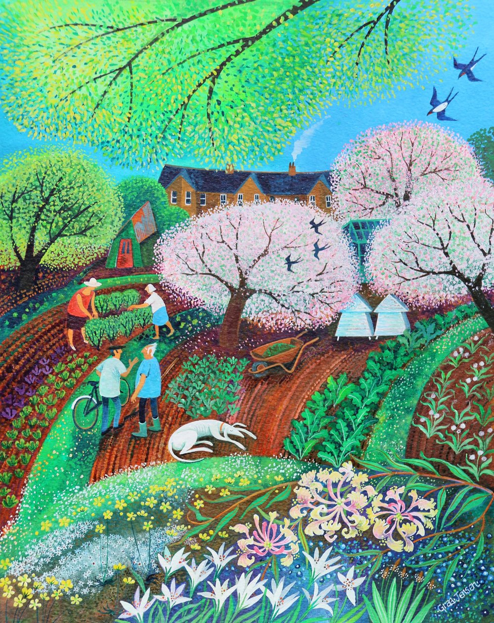 Dozey Dog, 2018 od Lisa Graa Jensen