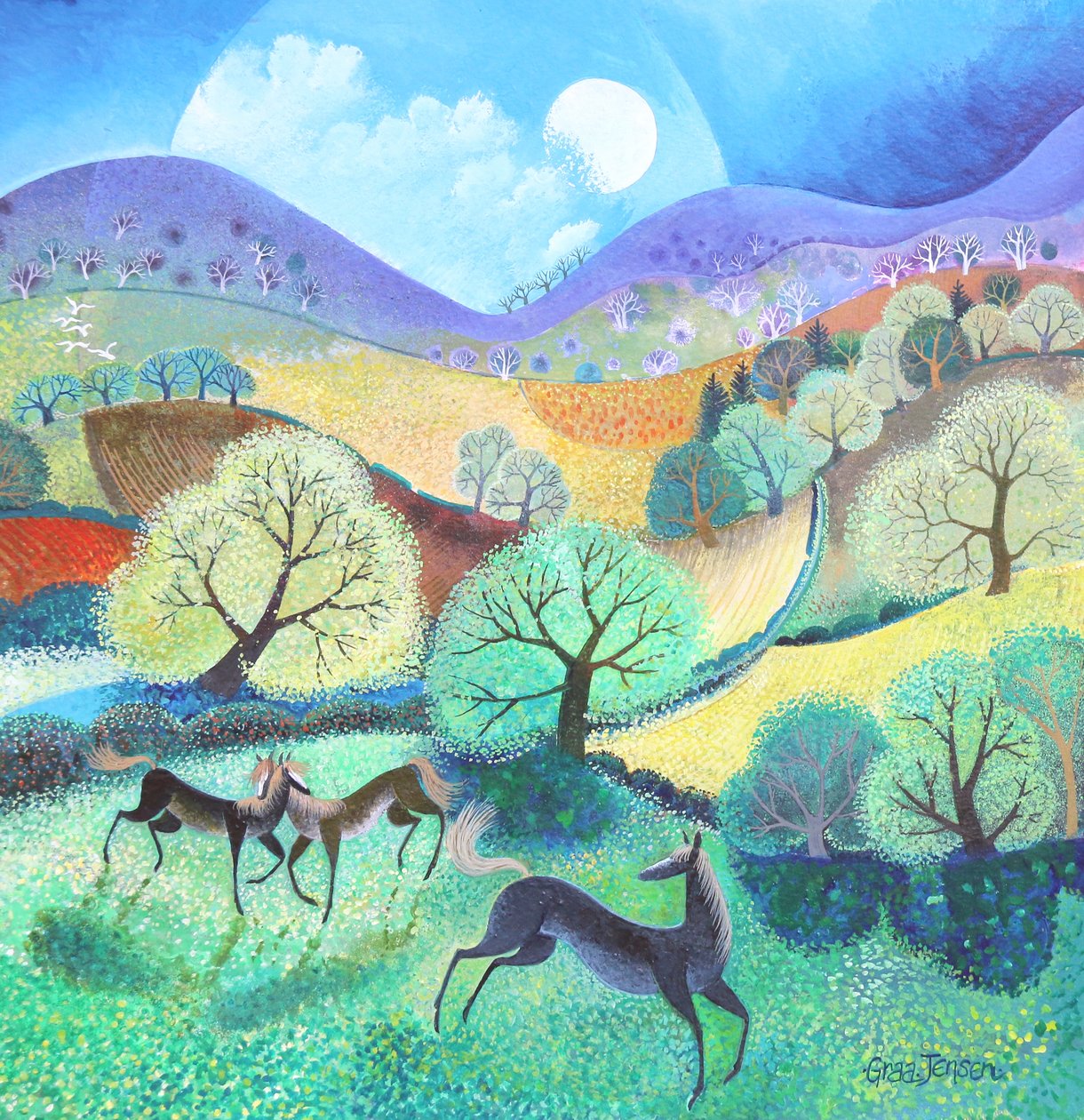 Summer Fields, 2020, (akryl) od Lisa Graa Jensen