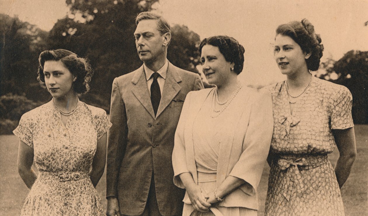 Královská rodina v areálu Royal Lodge, Windsor, 1946 od Lisa Sheridan
