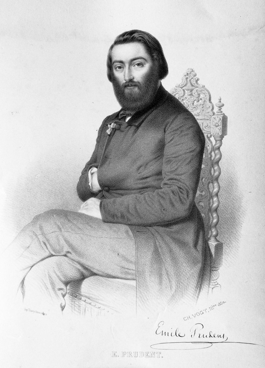 Émile Prudent, klavírista od Lithographer
