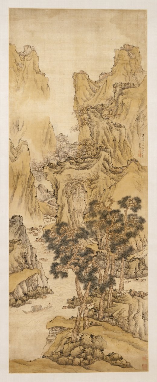 Jaro broskvového květu, 1650. od Liu Du