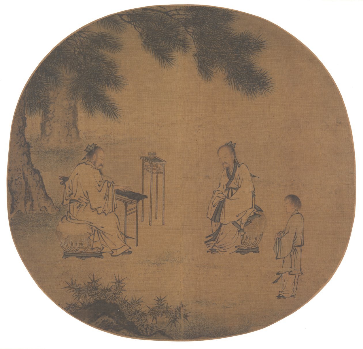 Poslech Qin citery, 1150 - po 1225. od Liu Songnian