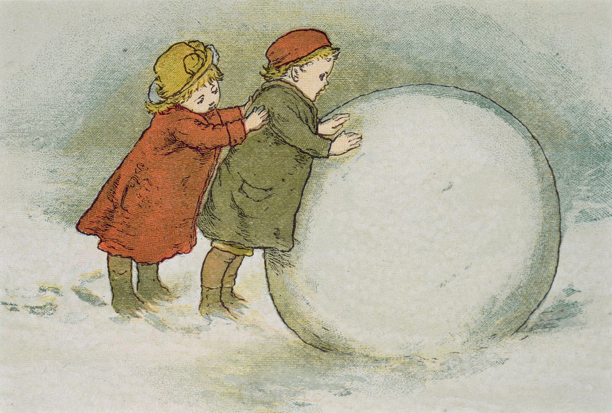 Dětské koulování sněhovými koulemi od Lizzie Mack