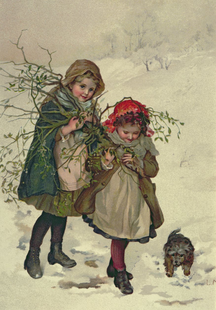 Ilustrace z vánočního stromu víla, hospoda. 1886 od Lizzie Mack