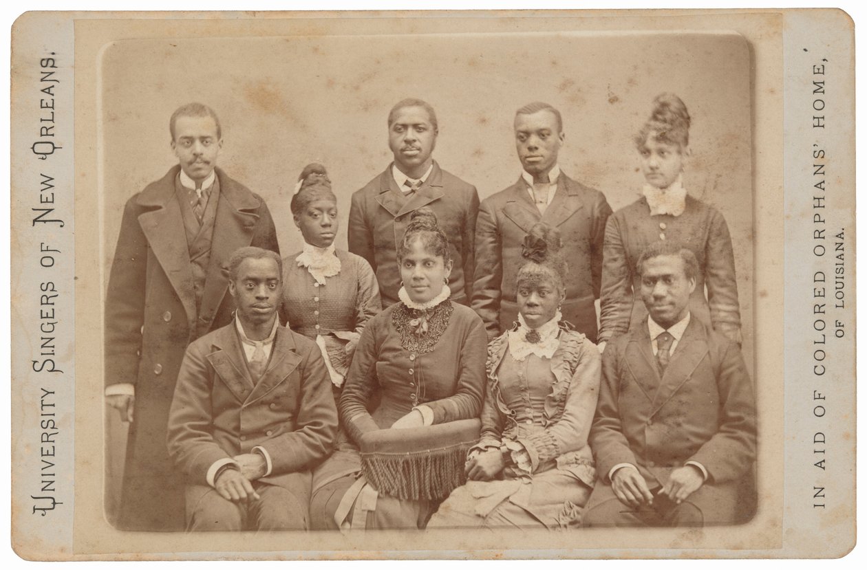 University Singers of New Orleans,c. 1879 (foto) od Llewellyn A. Sawyer