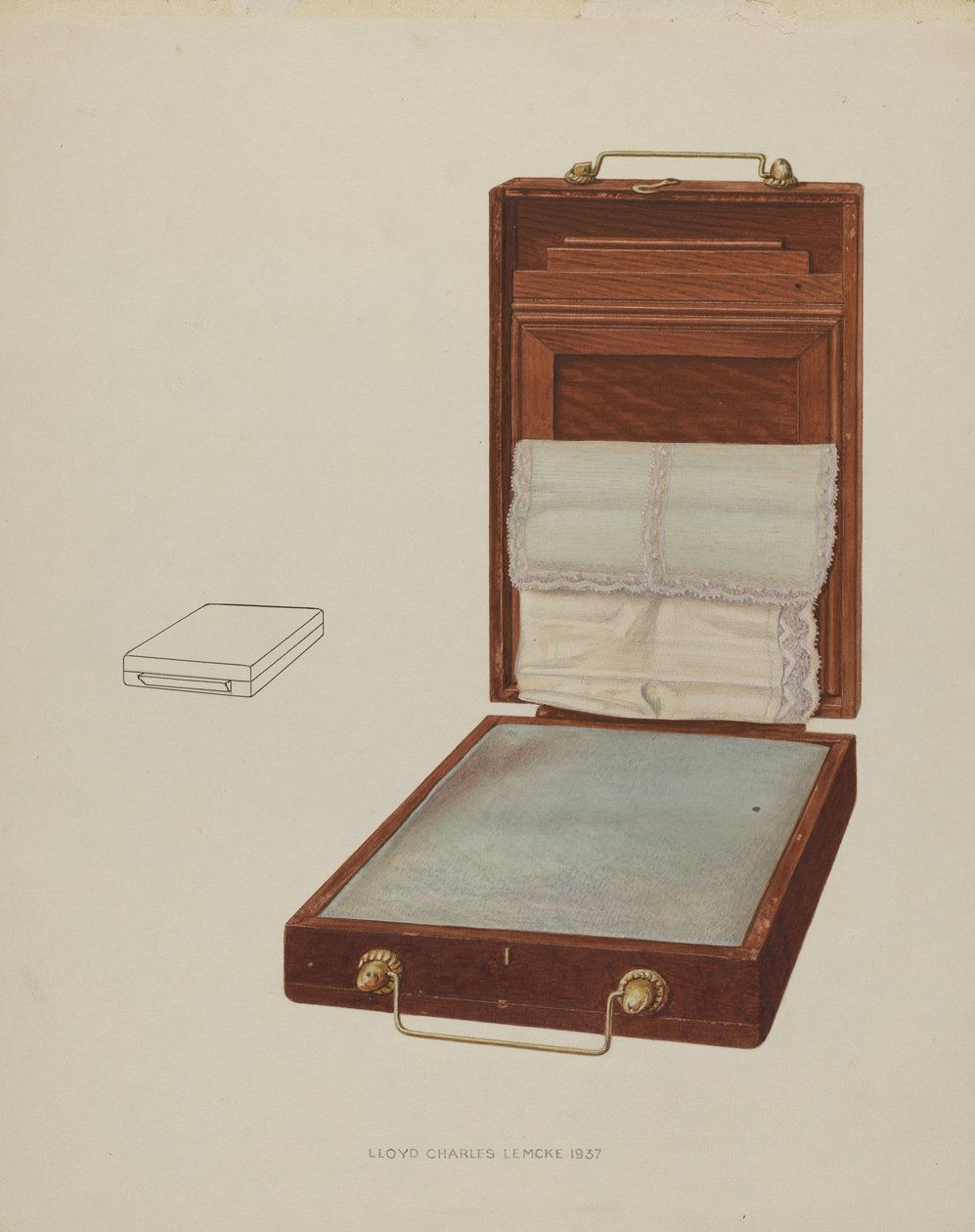 Pillow Sham Holder, 1937. od Lloyd Charles Lemcke