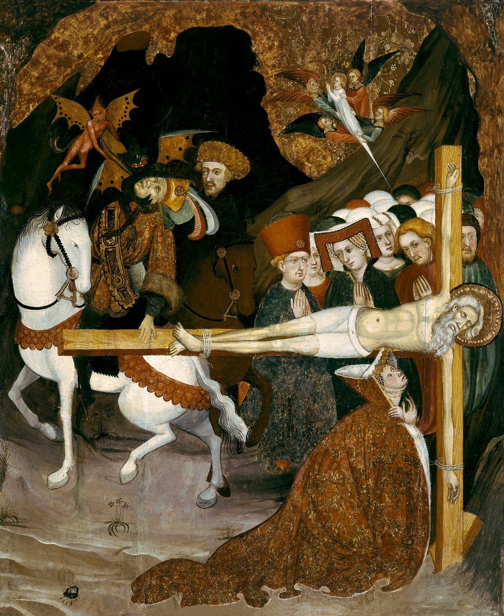 Ukřižování Svatý apoštol Ondřej. Obraz Lluise Borrassa (1360-1425) od Lluís Borrassà