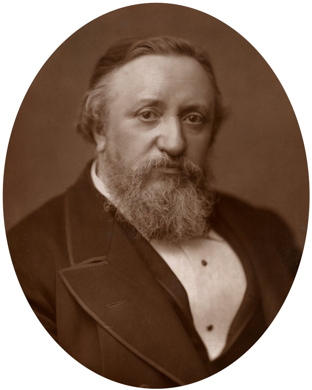 Benjamin Ward Richardson, britský lékař a spisovatel o lékařské historii, 1883. od Lock and Whitfield