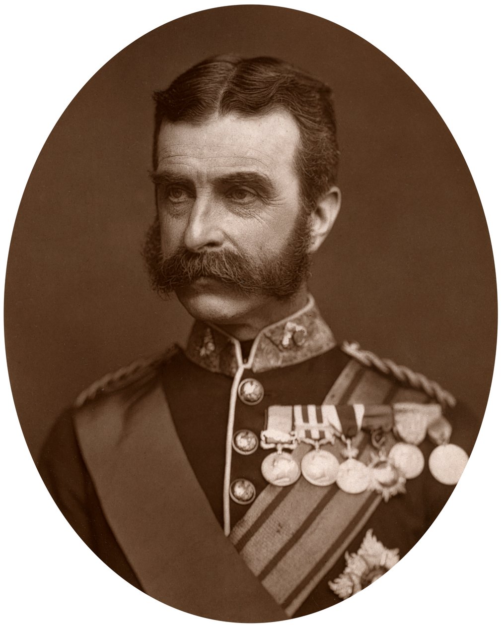 Generálmajor Lord Chelmsford , britský voják, 1882. od Lock and Whitfield