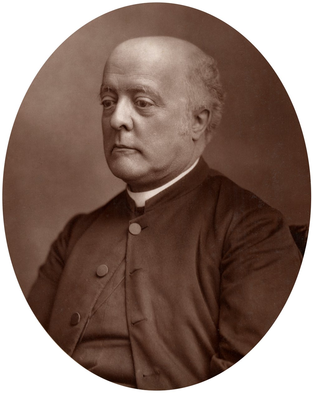 Rev Sir Frederick A Gore Ouseley, Bart, profesor hudby na univerzitě v Oxfordu, 1883. od Lock and Whitfield
