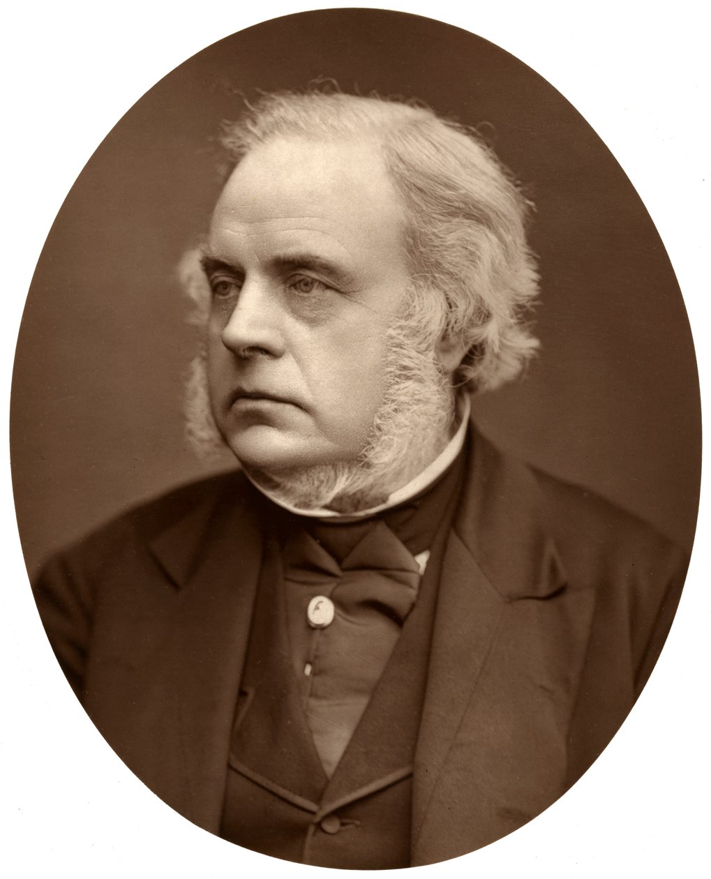 Vpravo Honza John Bright, poslanec za Birmingham, 1876. od Lock and Whitfield