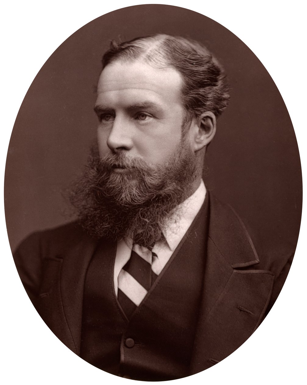 Sir John Lubbock, Bart, MP, FRS, vicekancléř University of London, 1877. od Lock and Whitfield