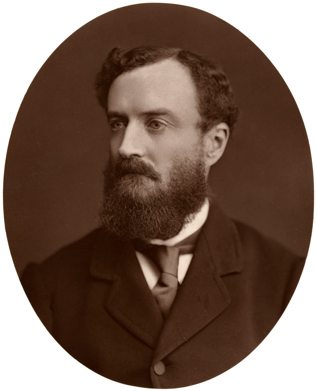 Sir Michael Hicks-Beach, Bart, MP, hlavní tajemník pro Irsko, 1876. od Lock and Whitfield