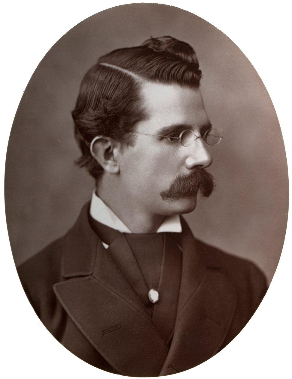 William Black , britský romanopisec, 1877. od Lock and Whitfield