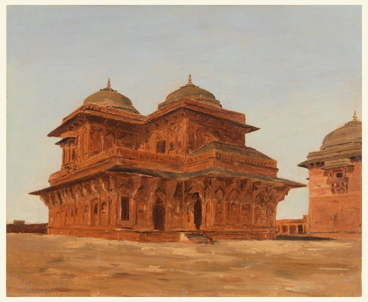 Fatehpur Sikri, Birbalův palác, Indie od Lockwood de Forest