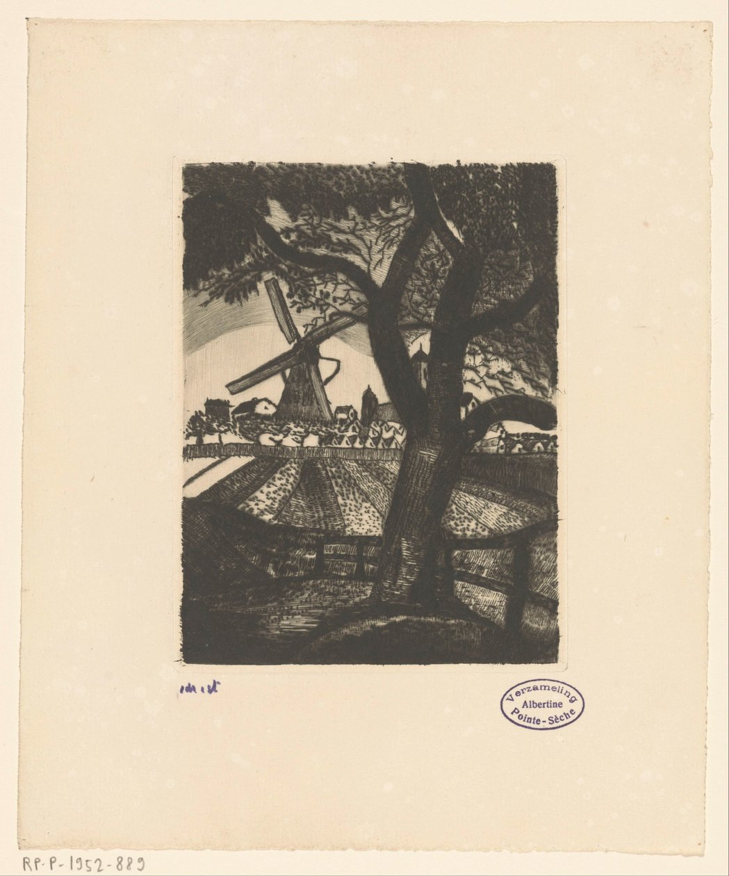 Ovocný sad Le Fruitier (původní název) od Lodewijk Schelfhout (signed by artist)