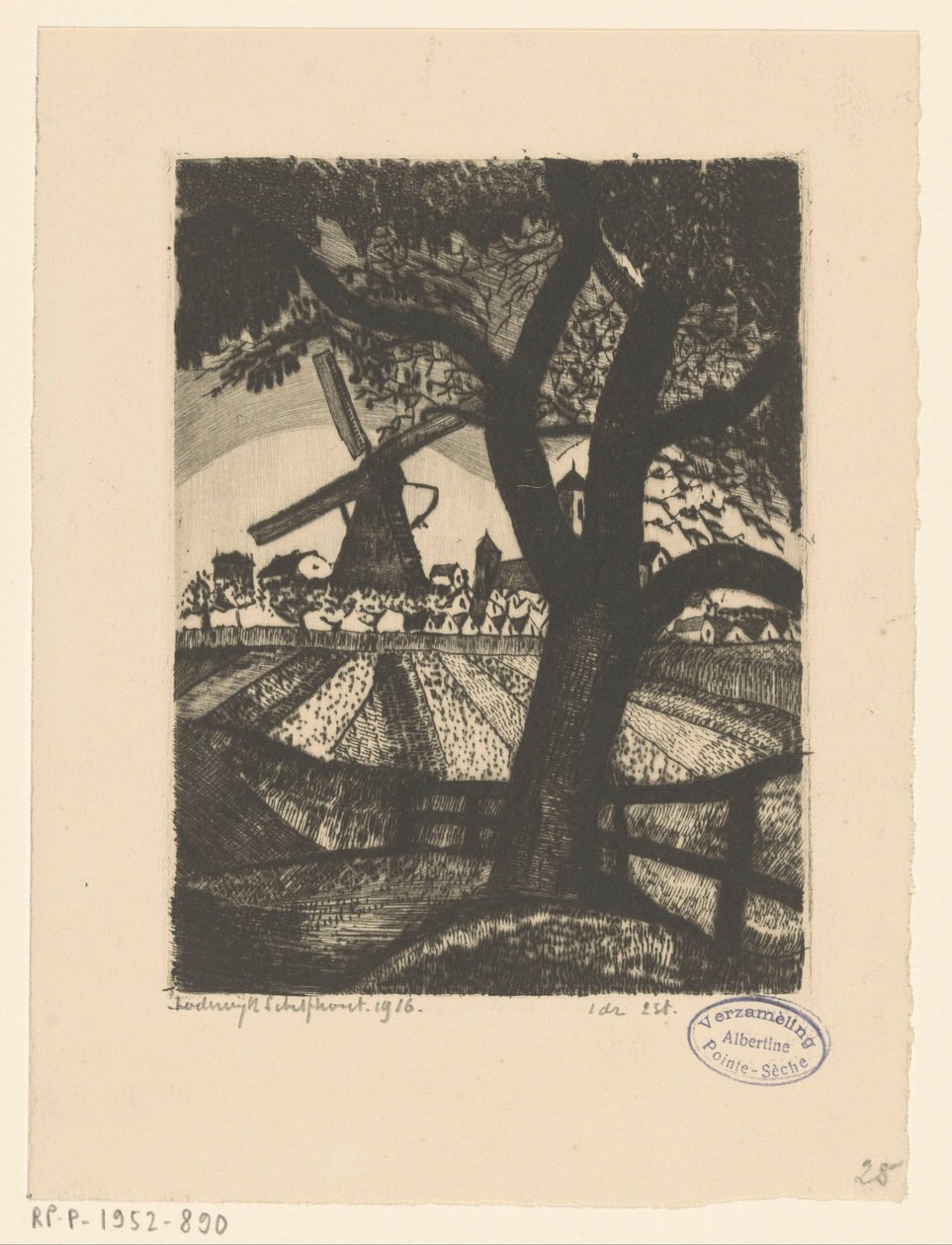 Ovocný sad Le Fruitier (původní název) od Lodewijk Schelfhout (signed by artist)