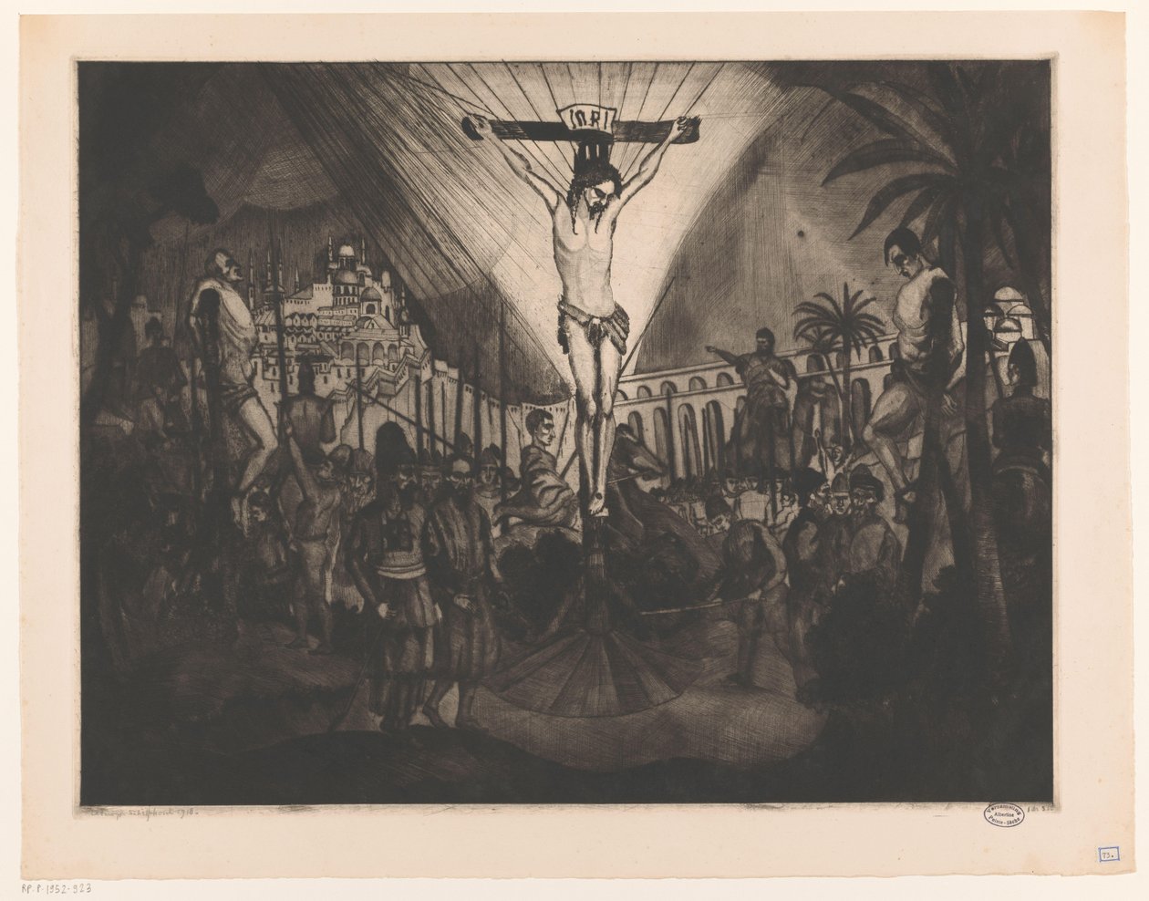 Golgotha II (původní název) od Lodewijk Schelfhout (signed by artist)