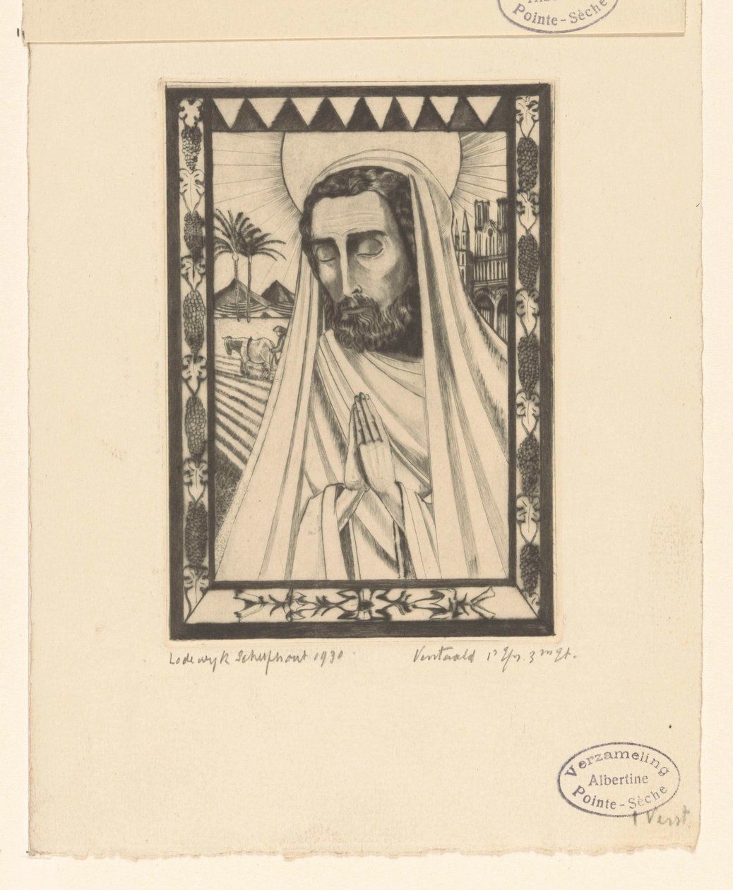 Jozef St. Joseph (původní název) od Lodewijk Schelfhout (signed by artist)