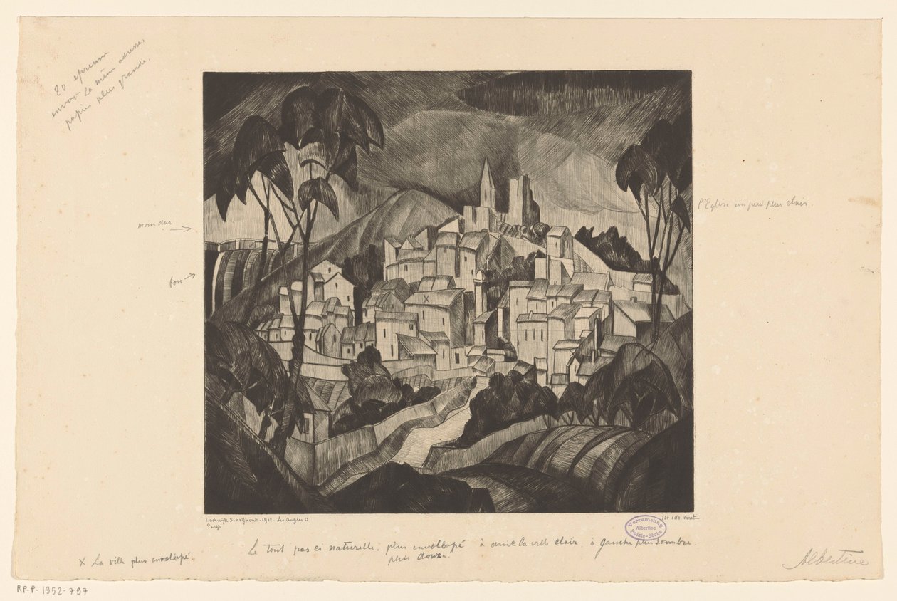 Les Angels II (původní název na objektu) od Lodewijk Schelfhout (signed by artist)