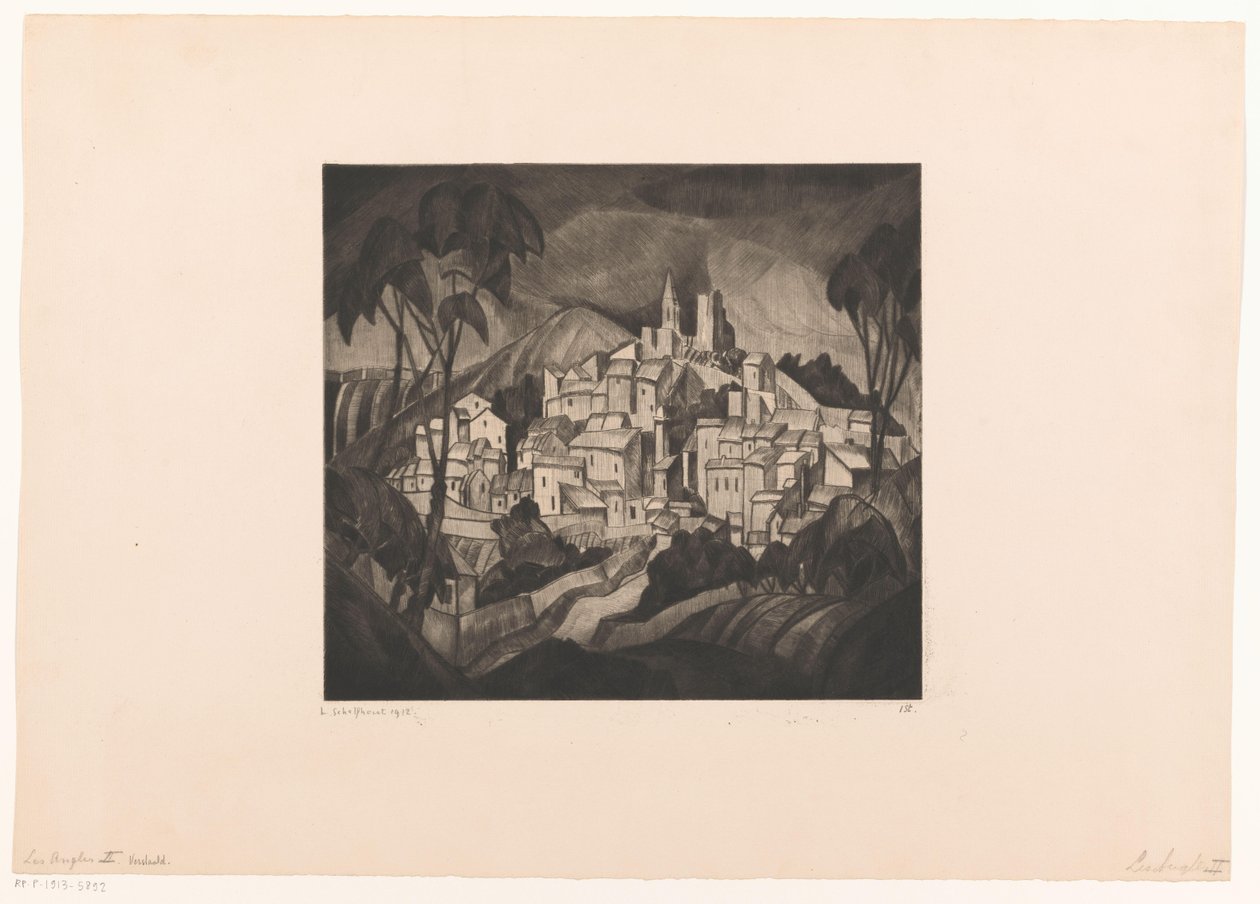 Les Angles II (původní název) od Lodewijk Schelfhout (signed by artist)