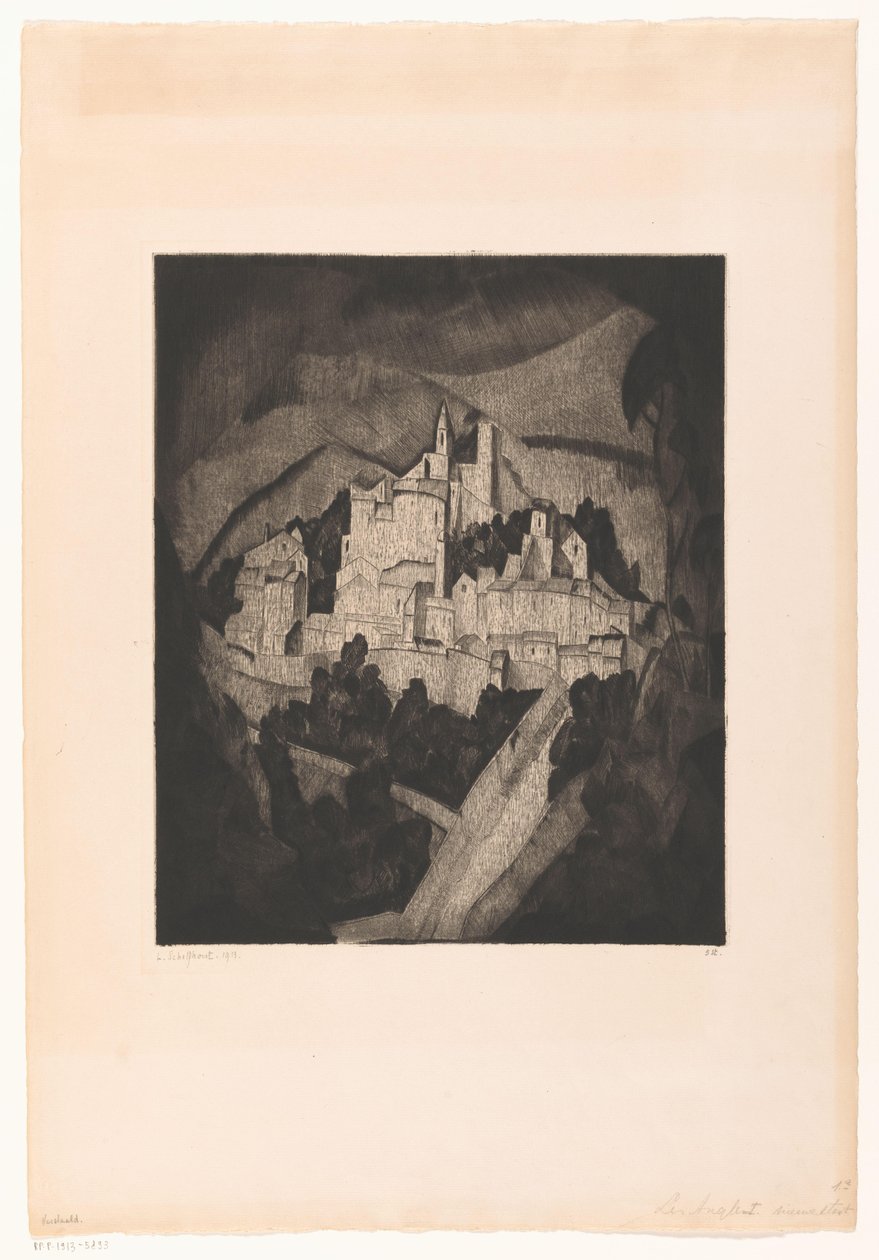 Les Angles I (původní název) od Lodewijk Schelfhout (signed by artist)